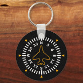 Porte-clés Instrument de vol Compteur d'aéronef (Recto)