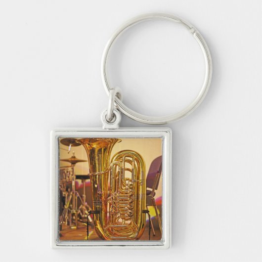Porte-clés Instrument en laiton Tuba (Devant)