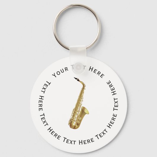 Porte-clés Instrument saxophone (Recto)