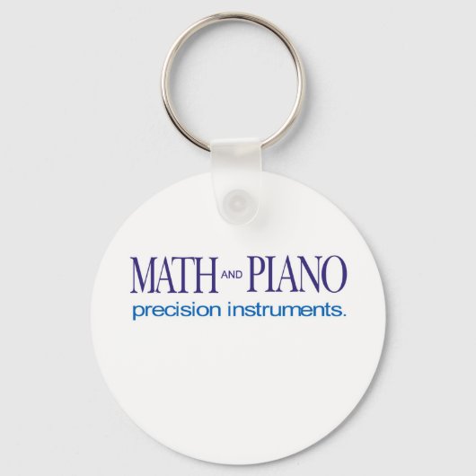 Porte-clés Instruments de mathématiques et de piano _ précisi (Recto)