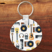 Porte-clés Instruments de musique : aquarelle transparente (Verso)