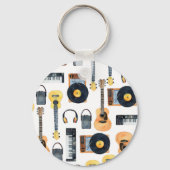 Porte-clés Instruments de musique : aquarelle transparente (Verso)