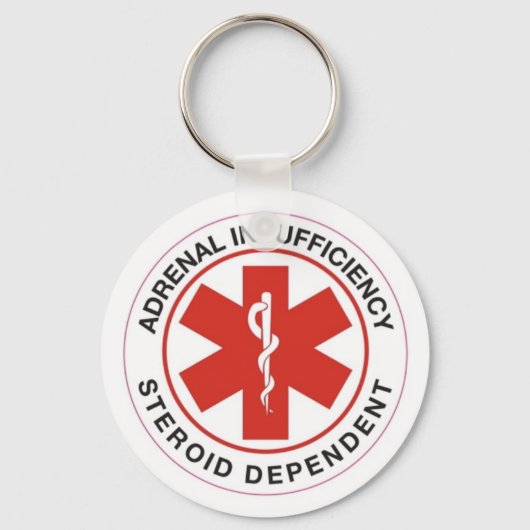 Porte-clés Insuffisance surrénale : porte - clé dépendant des (Recto)