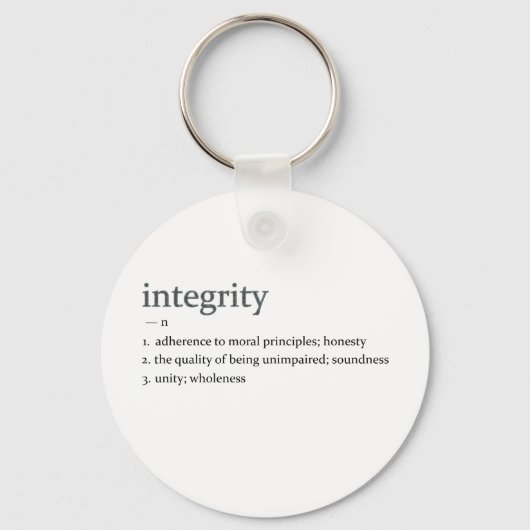 Porte-clés intégrité (Recto)