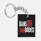 Porte-clés Interdit Nos Corps Pro-Choice (Devant gauche)