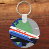 Porte-clés INTERFLUG - Compagnie aérienne nationale de DDR, A (Recto)