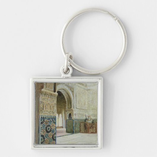 Porte-clés Intérieur d'Alhambra, Grenade (la semaine) (Devant)