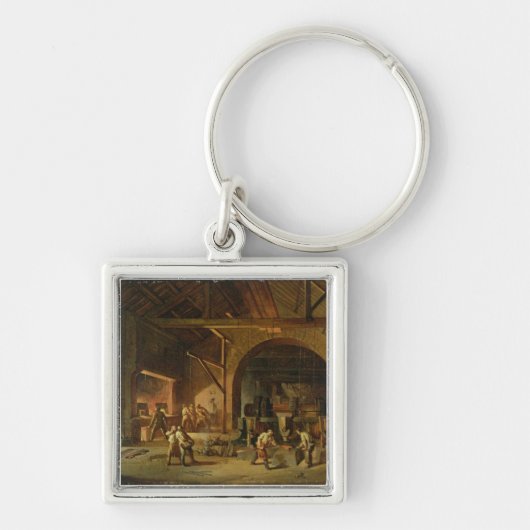 Porte-clés Intérieur de ferronneries, 1850 (huile sur la (Devant)