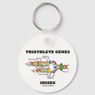 Porte-clés Intérieur de gènes de Triathlete (reproduction