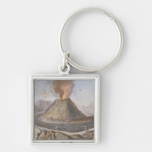 Porte-clés Intérieur du cône du Vésuve avant l'E 1767 (Devant)