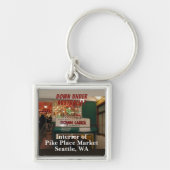 Porte-clés Intérieur du marché Pike Place Seattle, Washington (Devant)