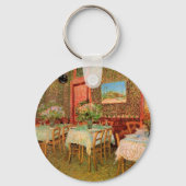 Porte-clés Intérieur d'un restaurant par Vincent van Gogh (Recto)