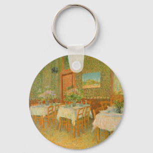 Porte-clés Intérieur d'un restaurant par Vincent van Gogh