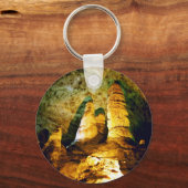 Porte-clés Intérieur Éclairé Du Parc National Des Cavernes Ca (Recto)
