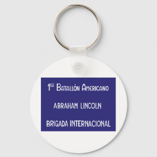 Porte-clés International Brigades Abraham Lincoln 1st