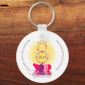 Porte-clés International Women's Inspire Inclusion QR Code (Recto)