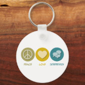 Porte-clés Interprétation de l'amour pour la paix (Recto)