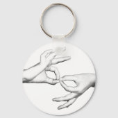 Porte-clés Interprète ASL (Recto)