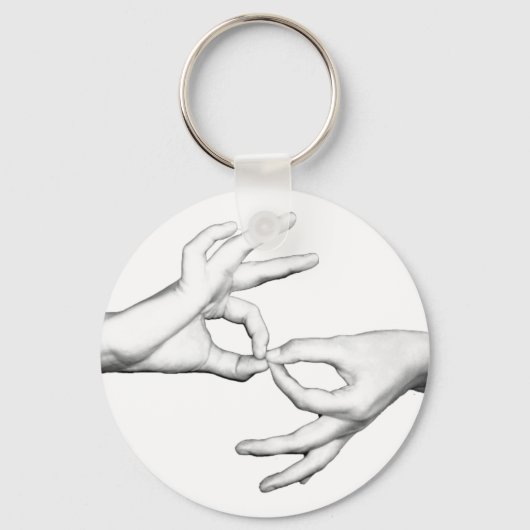 Porte-clés Interprète ASL (Recto)
