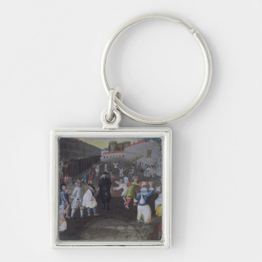 Porte-clés Interprètes de rue au carnaval Populaire (Devant)