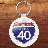 Porte-clés Interstate 40 en Arizona Porte - clé (Recto)