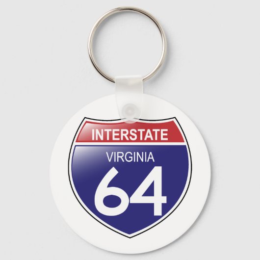 Porte-clés Interstate 64 en Virginie Porte - clé (Recto)