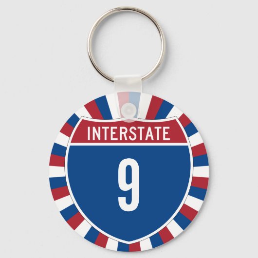 Porte-clés Interstate 9 (Recto)
