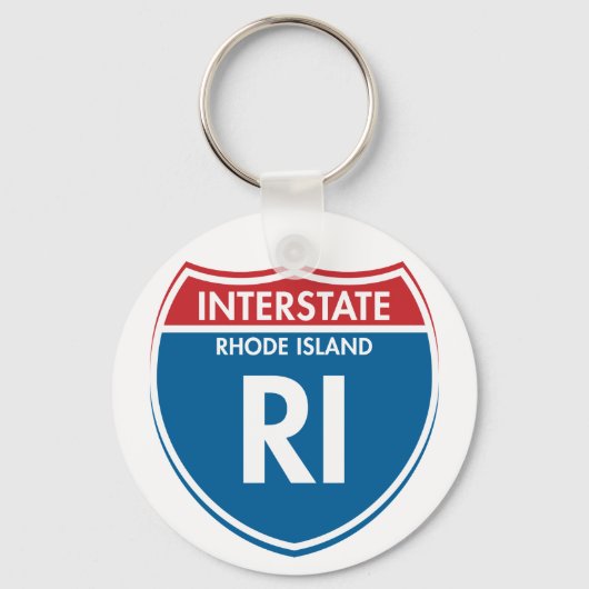 Porte-clés Interstate Rhode Island RI (Recto)
