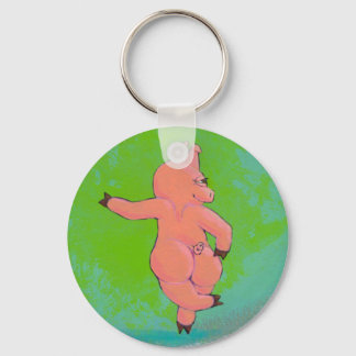 Porte-clés Intitulé : Elusive Irish Dancing Pig