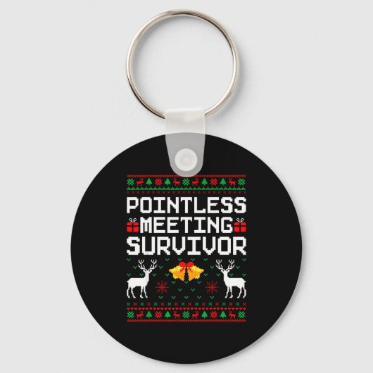 Porte-clés Intless Meeting Survivor Ugly Christmas Sweater Of (Recto)