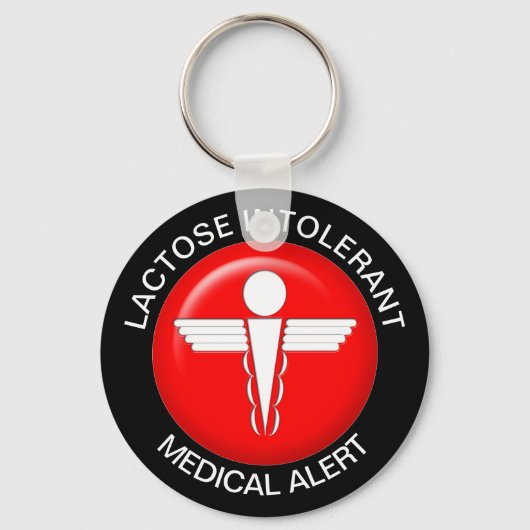 Porte-clés Intolérant au lactose (Recto)