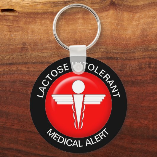 Porte-clés Intolérant au lactose (Recto)