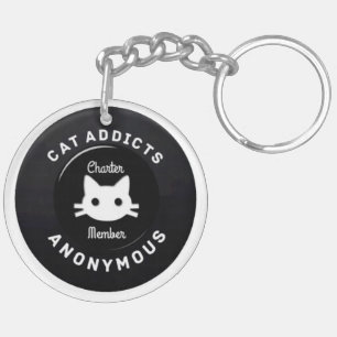 Porte-clés Intoxiqués de chat anonymes