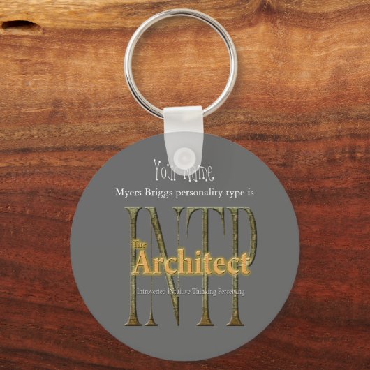 Porte-clés INTP l'architecte (Recto)