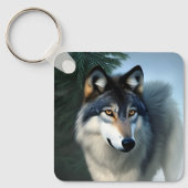 Porte-clés Intrépide Le Loup De L'Arctique, Clavier (Recto)