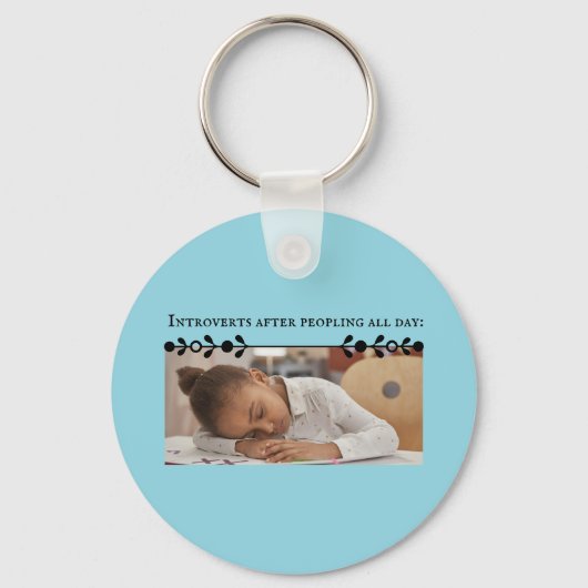 Porte-clés Introvert Meme Porte - clé (Recto)