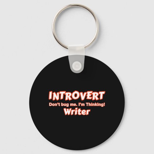 Porte-clés Introvert Writer (Recto)