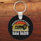 Porte-clés Introverted Mais Prêt À Discuter De La Radio De Ja (Verso)