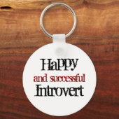 Porte-clés introverti heureux et réussi (Recto)