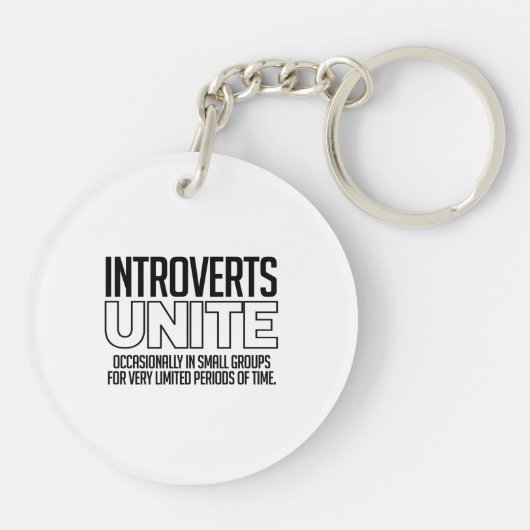Porte-clés Introverts unissent : De temps en temps (Dos)