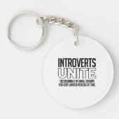 Porte-clés Introverts unissent : De temps en temps (Devant)
