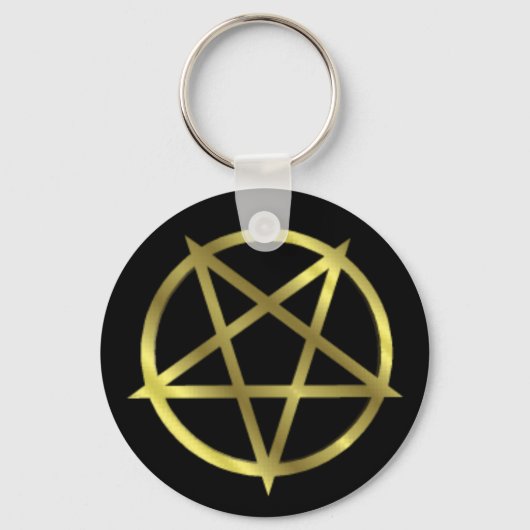 Porte-clés Inverted Gold Pentagram (Recto)