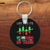 Porte-clés Investisseur J'Appelle Ça Jour Trading (Recto)