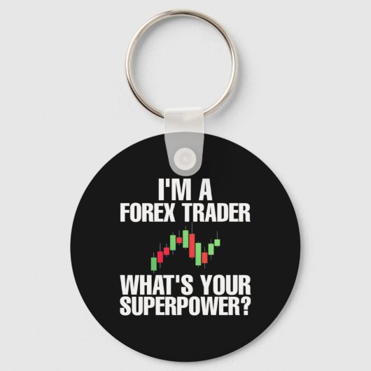 Porte-clés Investisseur Je Suis Un Trader Forex (Recto)