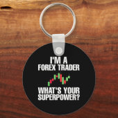 Porte-clés Investisseur Je Suis Un Trader Forex (Recto)