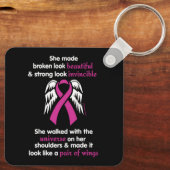 Porte-clés Invincible/Son...Cancer du sein (Verso)