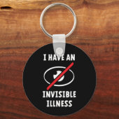 Porte-clés Invisible, disability. Maladie invisible. (Recto)