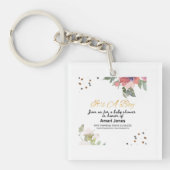 Porte-clés Invitation à une fête prénatale (Devant)