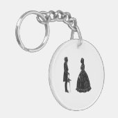 Porte-clés Invitation carte postale (Devant gauche)