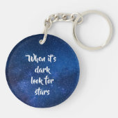 Porte-clés Invitation de devis, chercher Rainbows & Stars (Dos)
